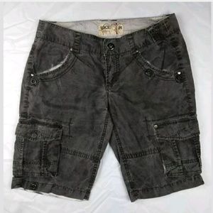 BKE Mens Size 29 Black Distressed Shorts